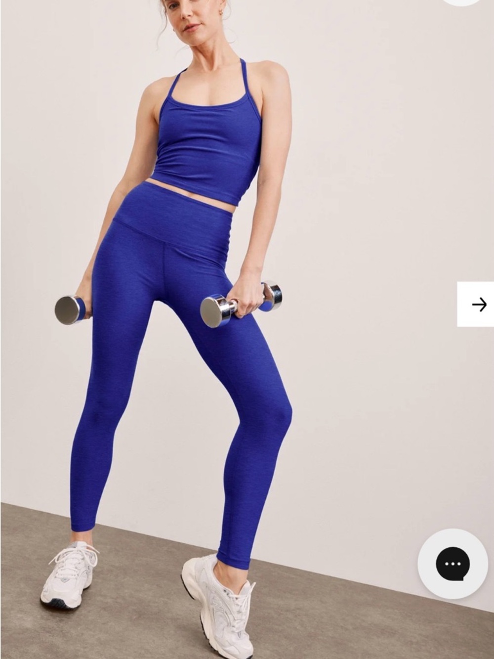 Beyond Yoga Caught in the midi High waisted Leggings - Sapphire Blue